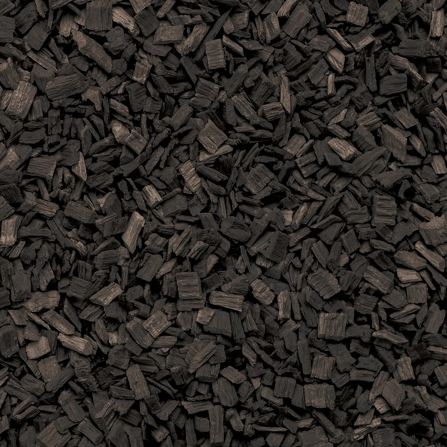 GALAMIO Holzhackschnitzel Schwarz – Textur-Nahaufnahme