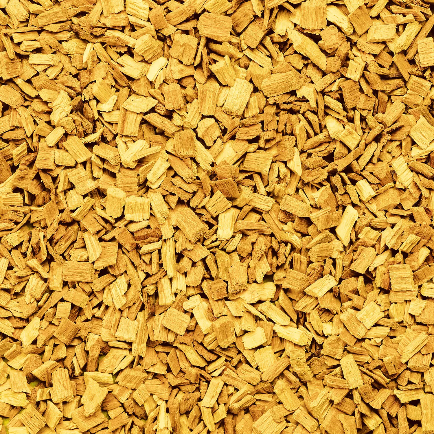 GALAMIO Holzhackschnitzel Gelb – Textur-Nahaufnahme