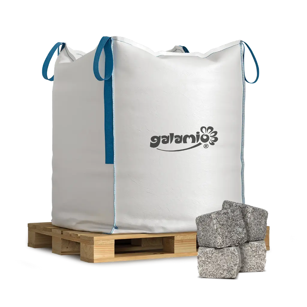 Galamio Granit Pflastersteine Gespalten 7 / 9 1000 kg