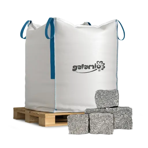 [GPG10] Galamio Granit Pflastersteine Gespalten 15 / 17 1000 kg